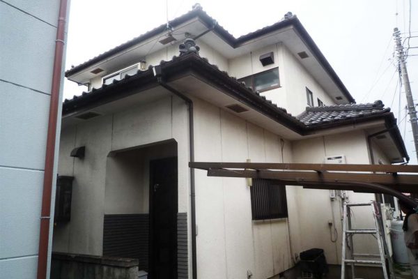 東京都東村山市　外壁塗装、カーポート屋根交換　プレミアムシリコン