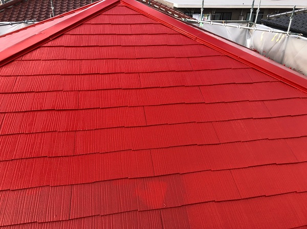 東京都小平市　屋根塗装　縁切り　タスペーサー　アステック　スーパーシャネツサーモ