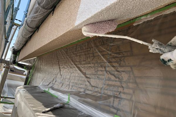 東京都東大和市　屋根塗装　外壁塗装　雨樋塗装　モルタル外壁　RSシルバーマットSi (3)