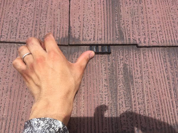 東京都小平市　屋根塗装　外壁塗装　リフォームサミット専用塗料　RSルーフ2液Si　タスペーサー