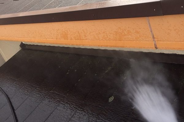 東京都清瀬市　外壁塗装　屋根塗装　チョーキング現象　高圧洗浄 (2)