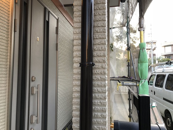 東京都清瀬市　外壁塗装　屋根塗装　シャッターボックス・幕板・雨樋塗装 (10)