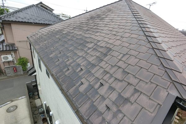 東京都立川市　W様邸　外壁塗装・屋根カバー工事　施工前の屋根