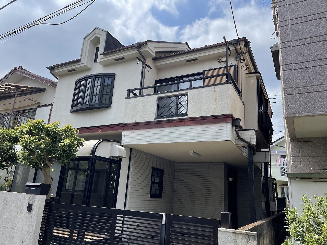 東京都東大和市　貸家　屋根塗装工事・外壁塗装工事　色選びの時はカラーシミュレーションをご参考にしてください！