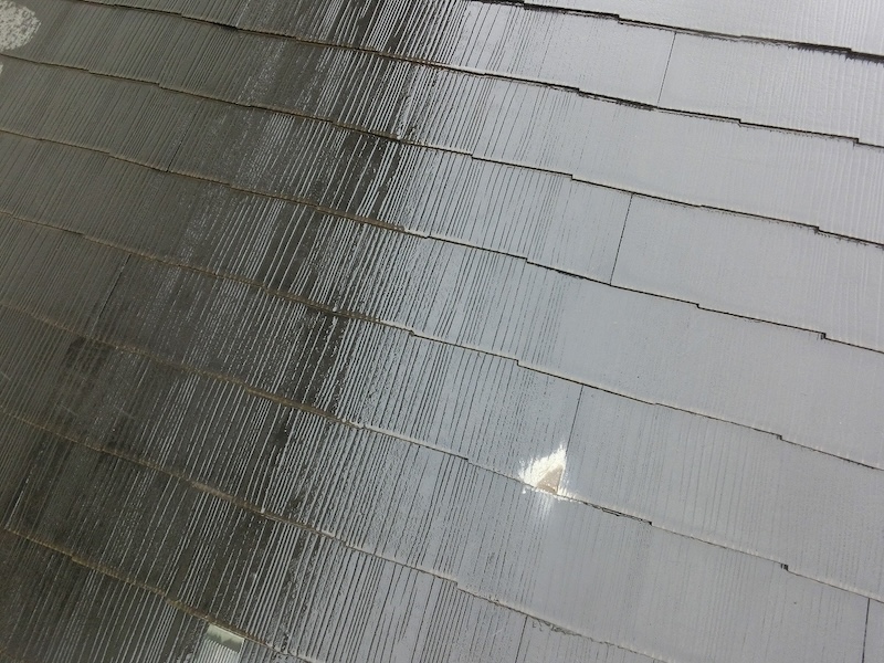 東京都東大和市　K様邸　屋根・外壁塗装工事　下地処理　高圧洗浄作業