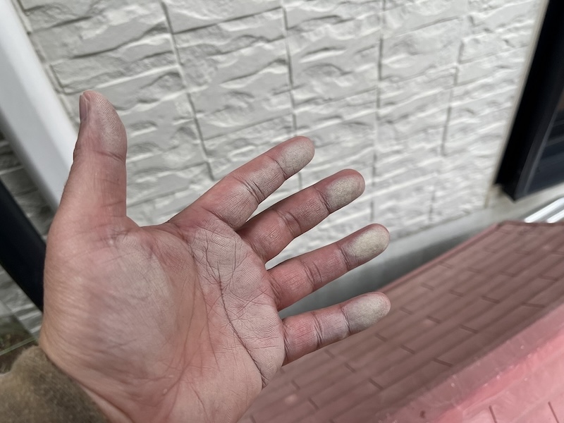 東京都東大和市　K様邸　外壁塗装工事　チョーキング現象とは？