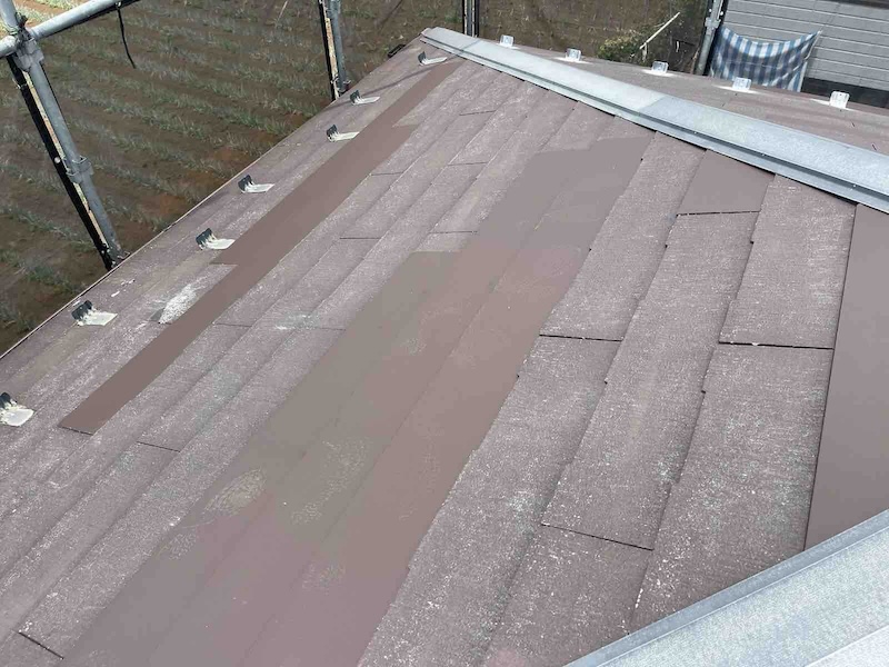 東京都東大和市　O様邸　屋根・外壁塗装工事　スレート破損部の補修工事