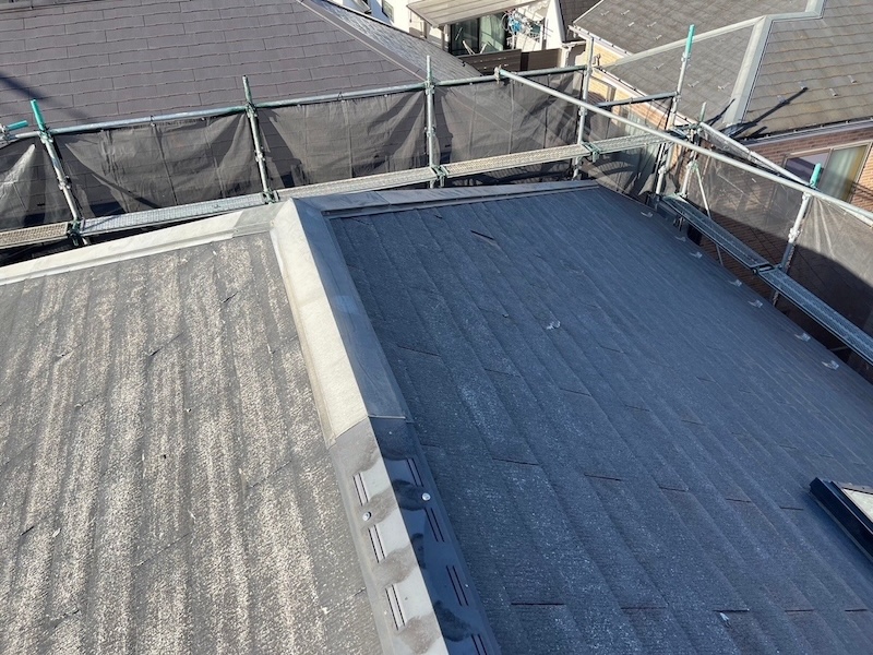 既存棟板金の下地を撤去しました｜東京都東大和市