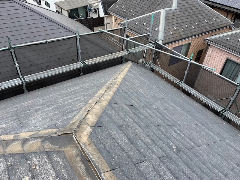 既存棟板金の下地を撤去しました｜東京都東大和市