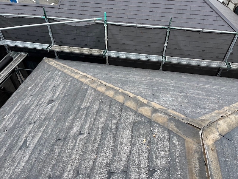 既存棟板金の下地を撤去しました｜東京都東大和市